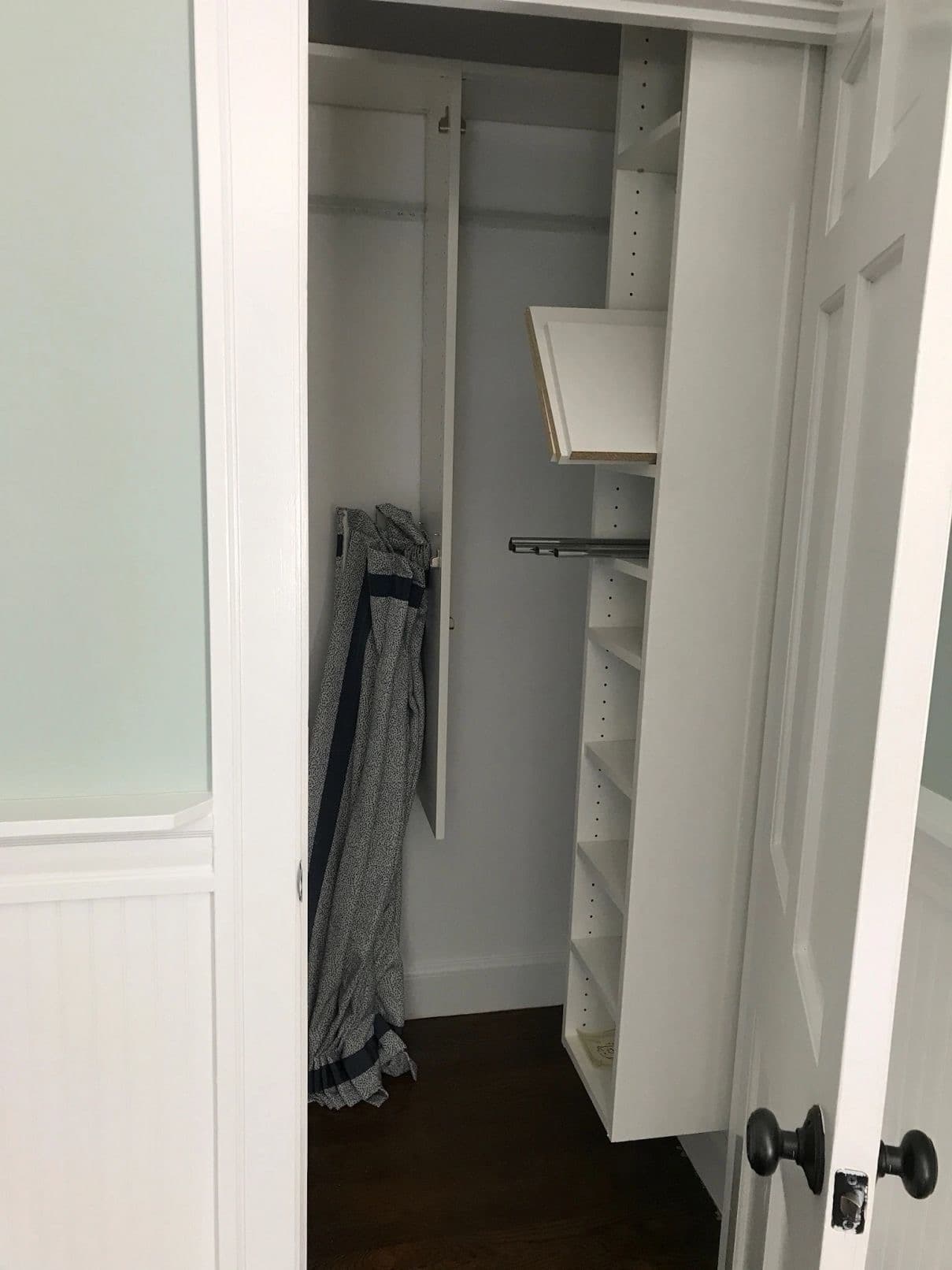 Emptied closet cleaned inside and out before handover